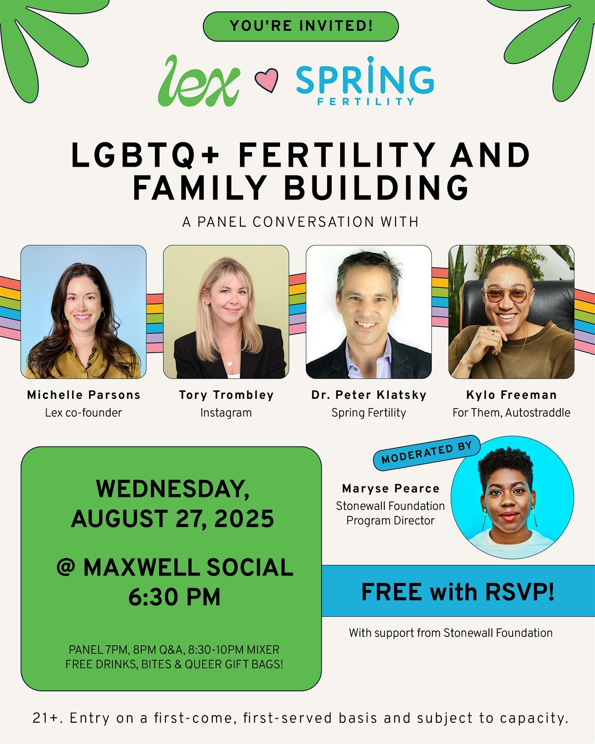 Spring Fertility x Lex Present: LGBTQ+ Fertility & Family Building, 27 August | Event in New York | AllEvents
