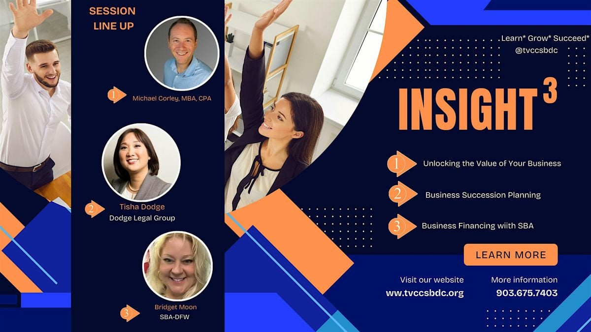 Insight3 -Learn, Grow, Succeed, 9 October | Event in Kaufman | AllEvents