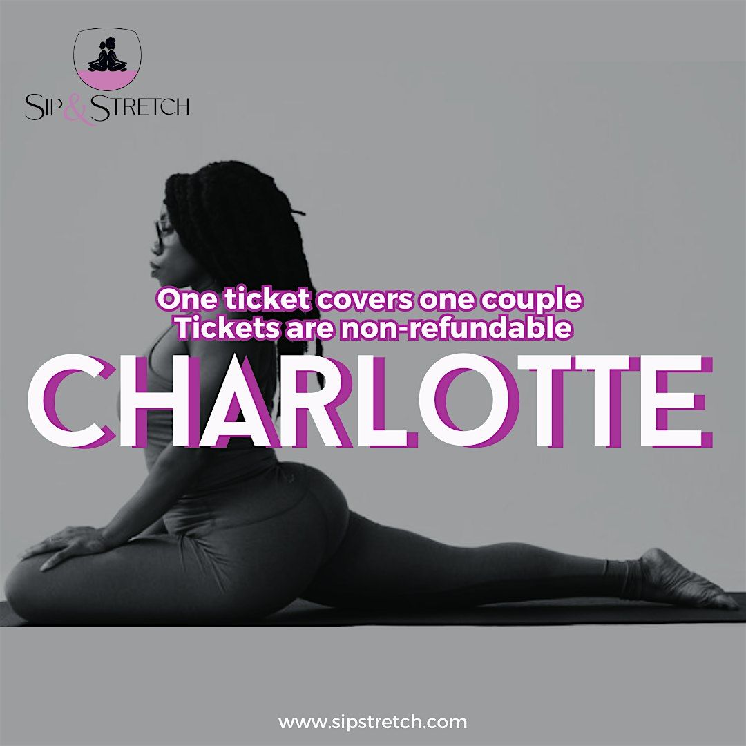 SEPT 20 – 730PM | CHARLOTTE | Sip & Stretch Couples Yoga Date Night, 20 September | Event in Charlotte
