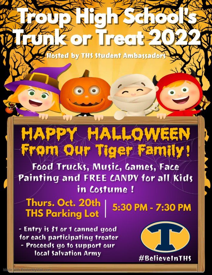 THS Trunk or Treat , Troup County High School, Lagrange, October 20