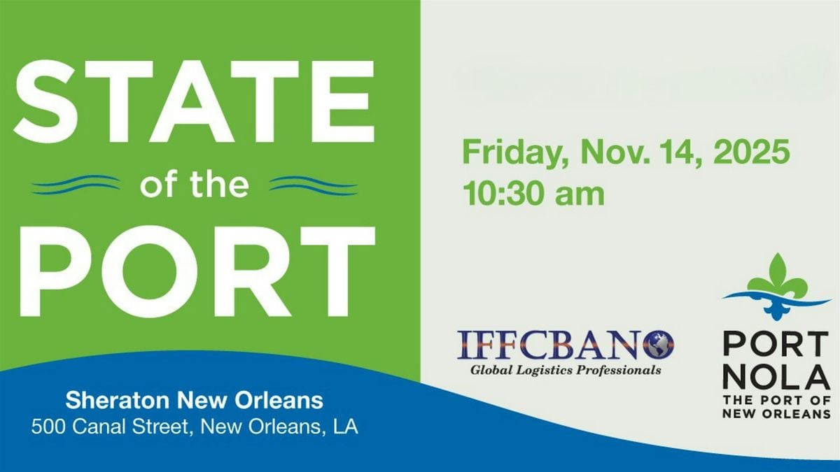 Port of New Orleans State of the Port Brunch, 14 November | Event in New Orleans | AllEvents