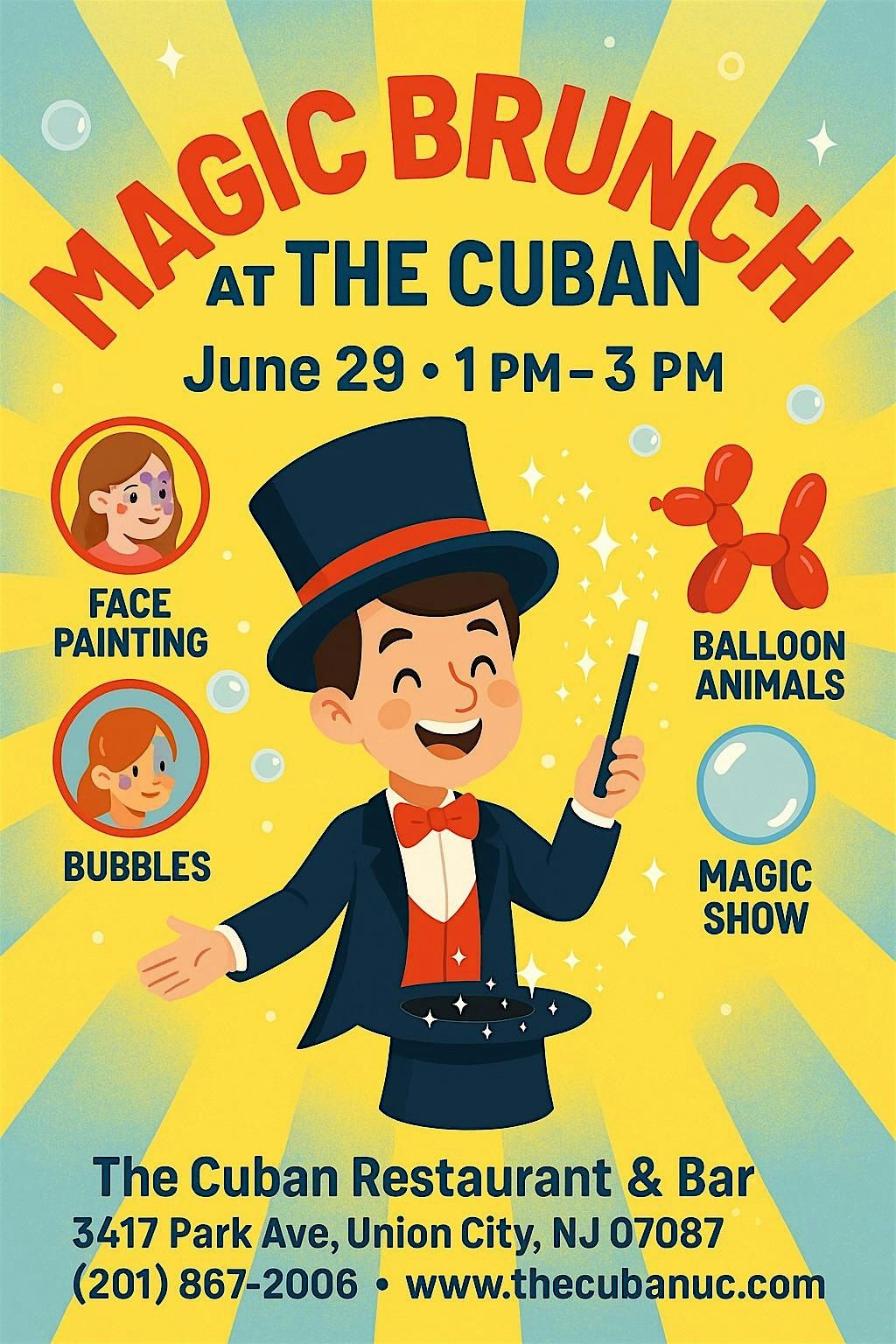 Magic Brunch at The Cuban, 29 June | Event in Union City | AllEvents