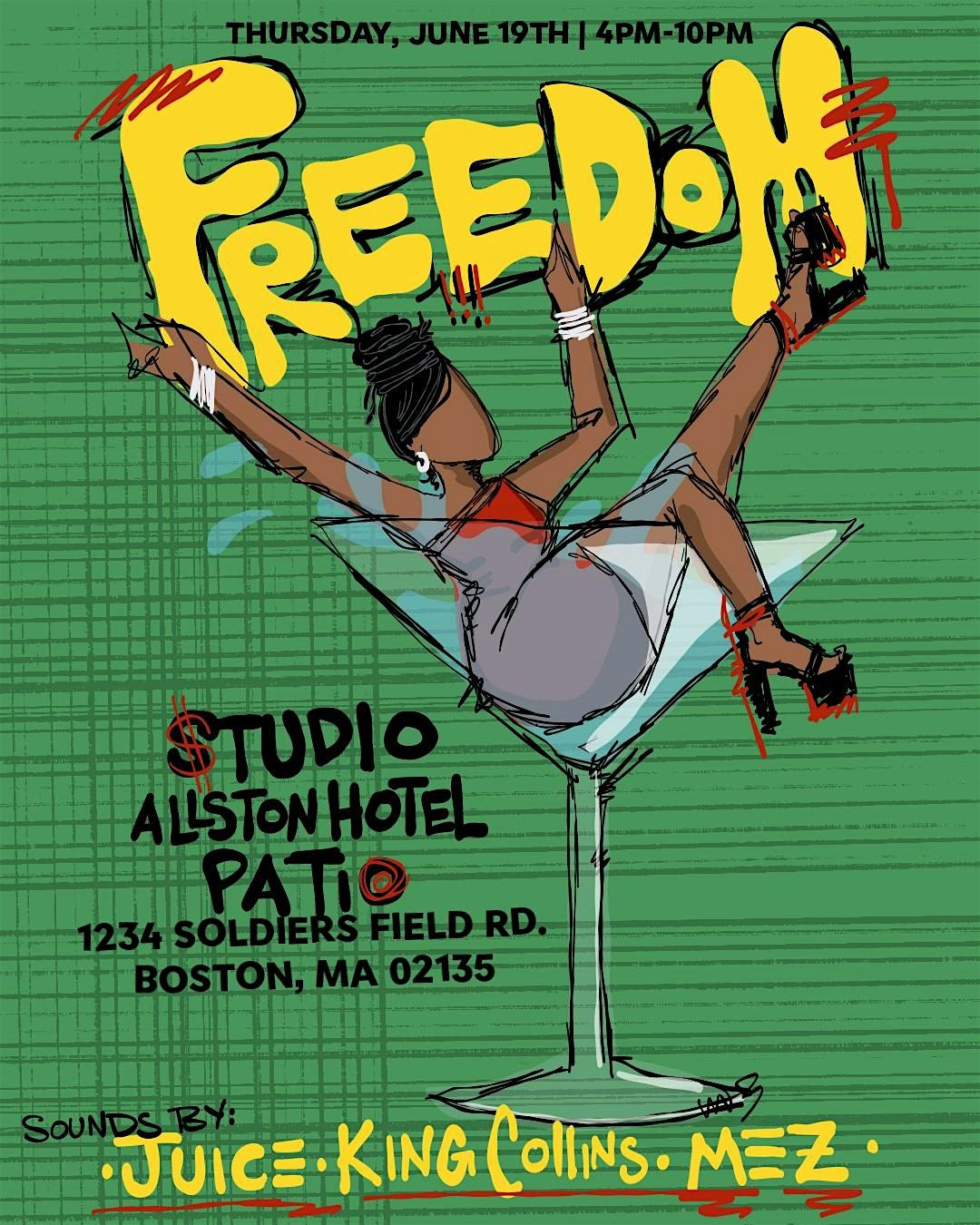 FREEDOM - JUNETEENTH DAY PARTY, 19 June | Event in Boston | AllEvents