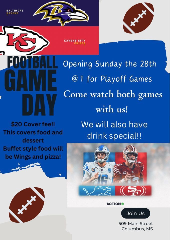 Playoff Games 509 Main Street Columbus MS January 28 2024 playoff-games-509-main-street-columbus-ms-january-28-2024