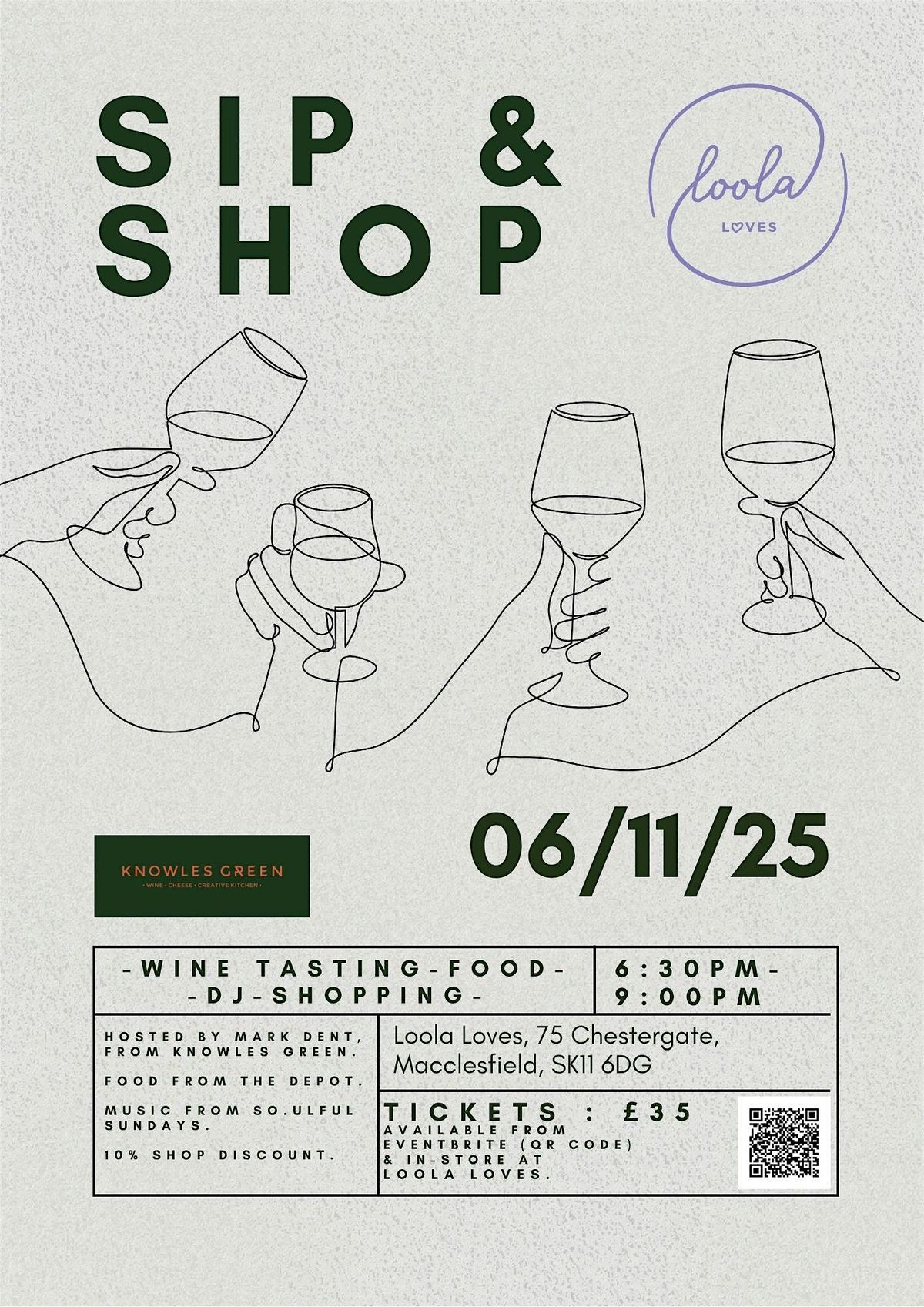 Sip & Shop at Loola Loves, 6 November | Event in Macclesfield | AllEvents