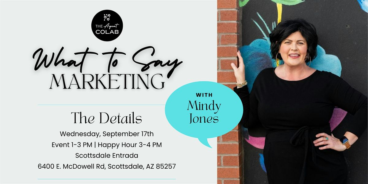 What to Say with Mindy Jones, 17 September | Event in Scottsdale | AllEvents