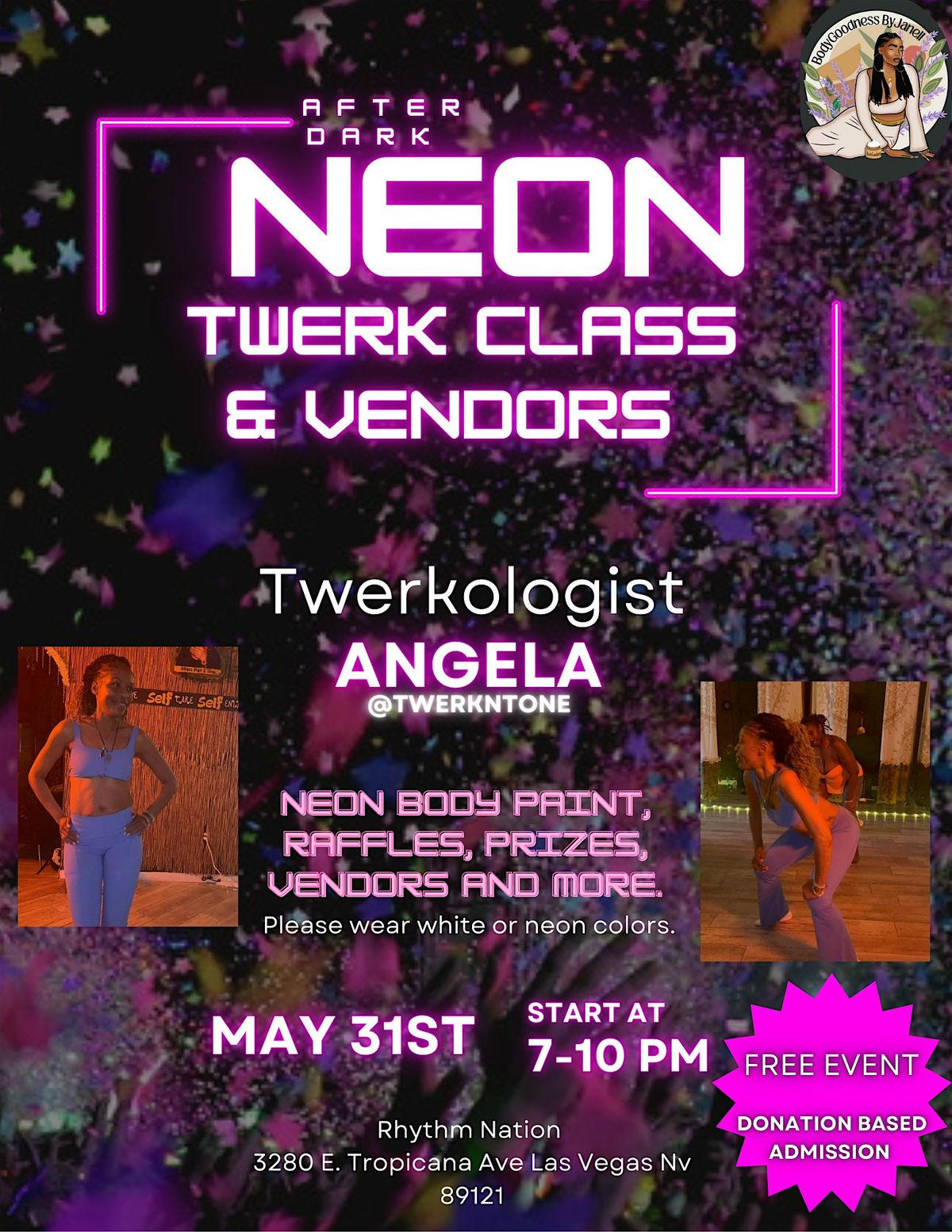 Neon Twerk Class & Vendors, 31 May | Event in Las Vegas | AllEvents