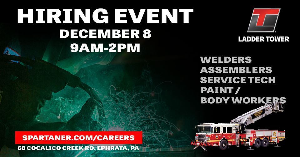 December Hiring Event, Ladder Tower Spartan Emergency Response