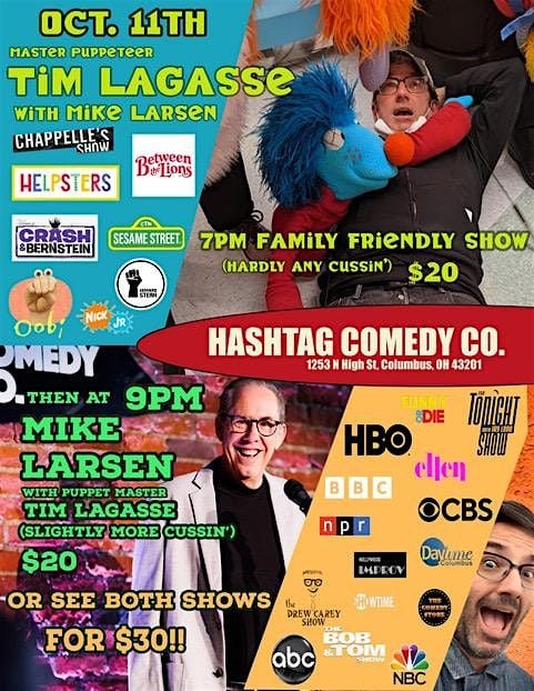 Mike Larsen with Master Puppeteer Tim Lagasse, 11 October | Event in Columbus | AllEvents