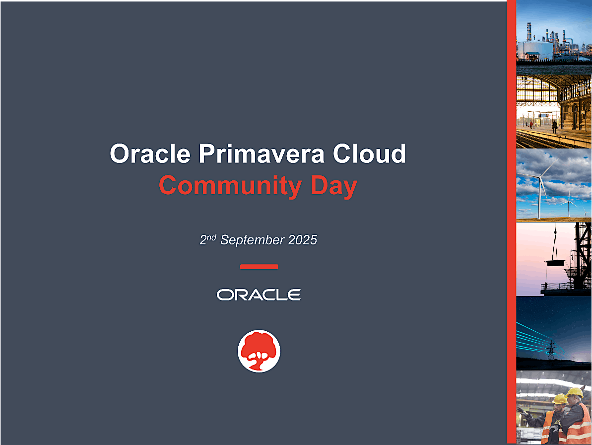 Oracle Primavera Cloud Community Day, 2 September | Event in London | AllEvents