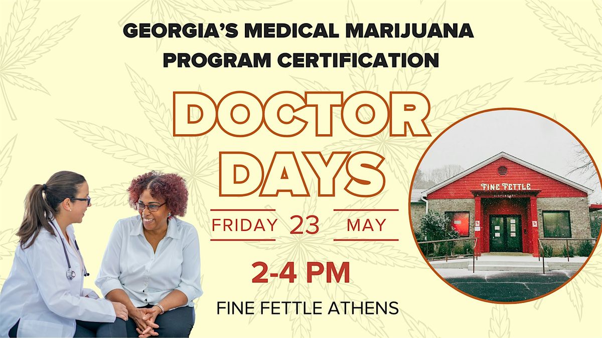 Fine Fettle GEORGIA Medical Marijuana Doctor Days - Athens, 23 May | Event in Athens | AllEvents