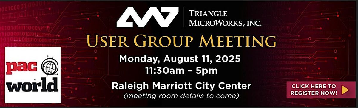 Triangle MicroWorks User Group Meeting, 11 August | Event in Raleigh | AllEvents