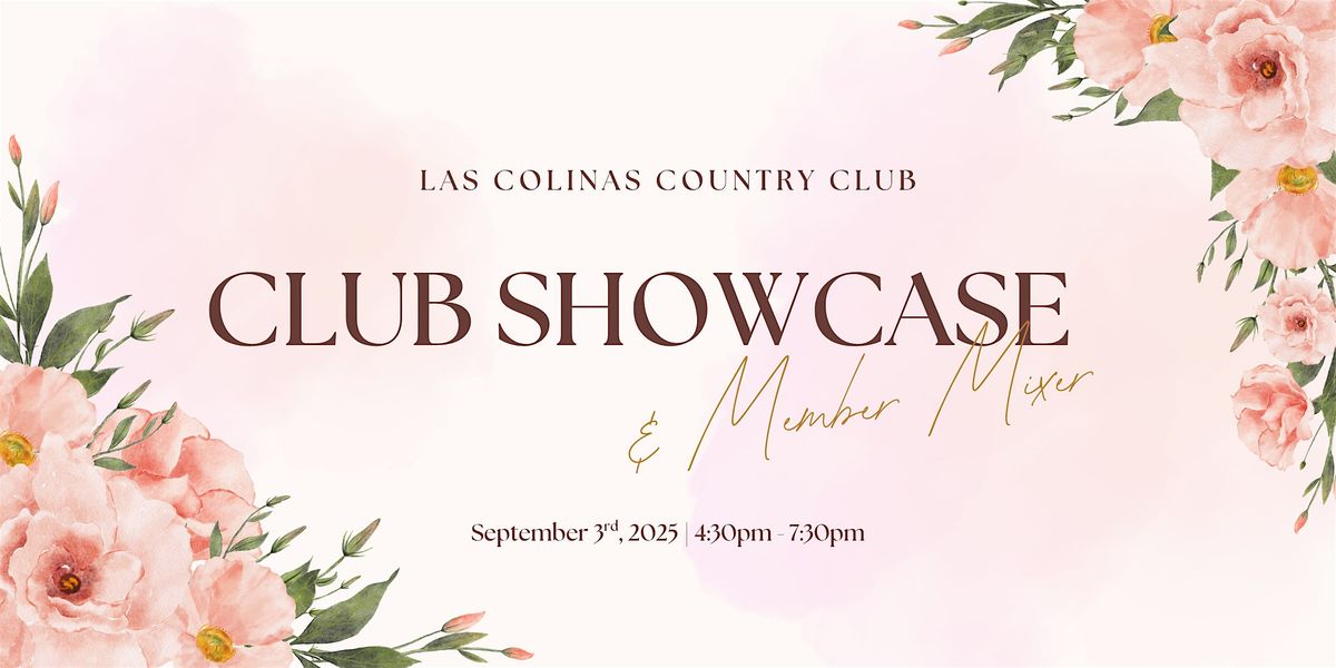 Club Showcase at Las Colinas Country Club, 3 September | Event in Irving | AllEvents