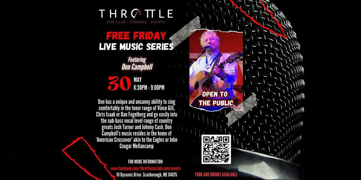 Live Music Series with Don Campbell, 30 May | Event in Scarborough | AllEvents