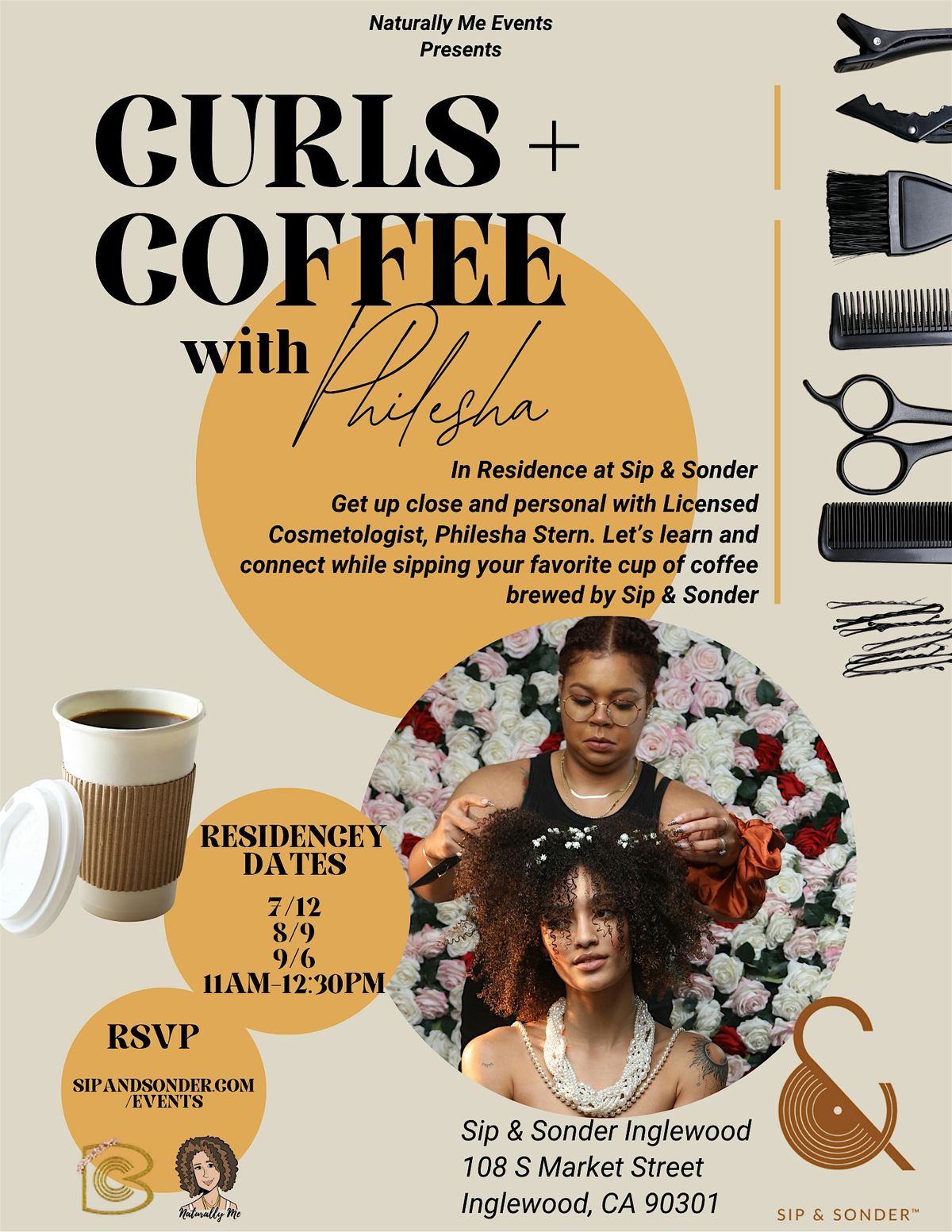Naturally Me Presents: Curls + Coffee with Philesha, 9 August | Event in Inglewood | AllEvents