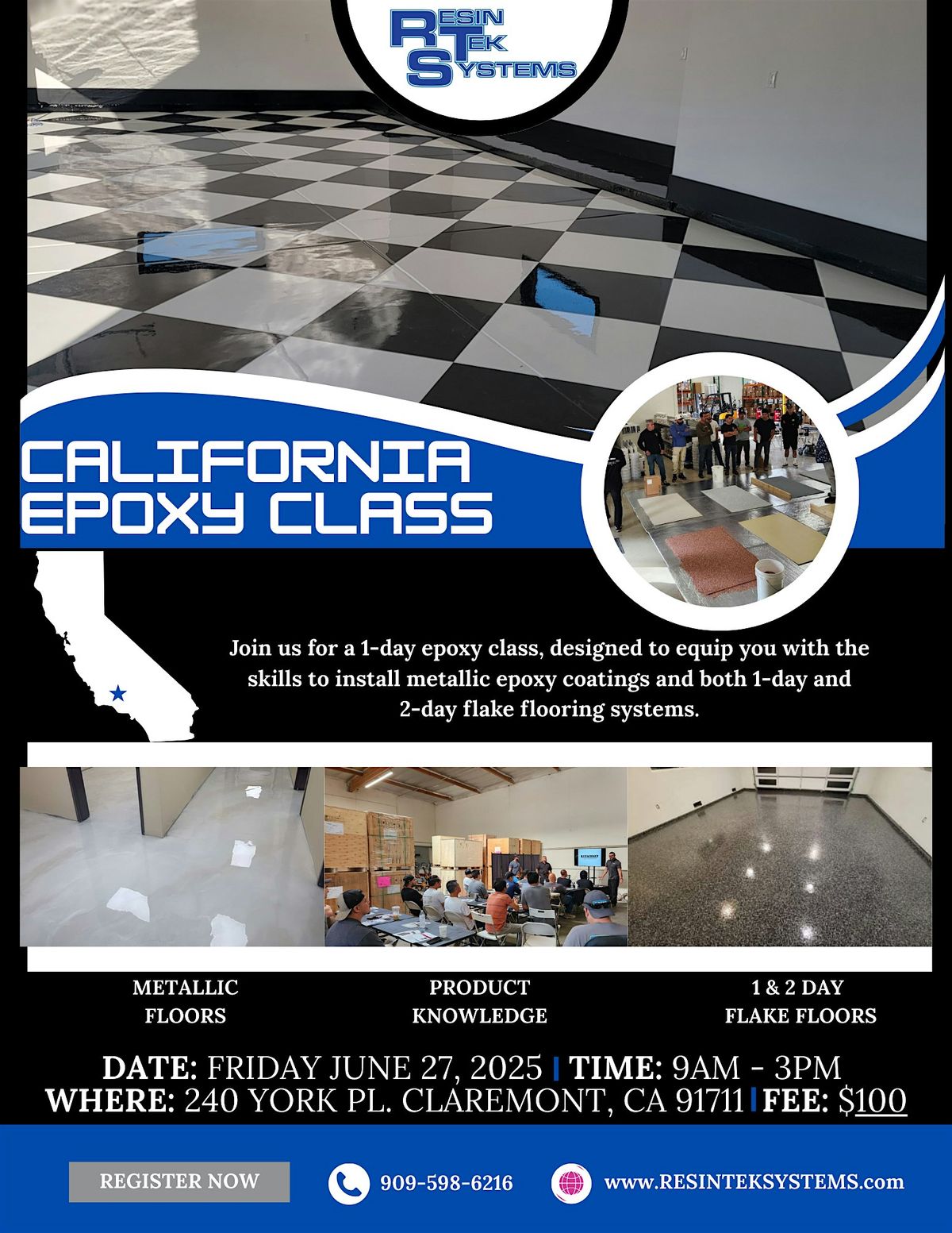 California Epoxy June 2025 Class, 27 June | Event in Claremont | AllEvents