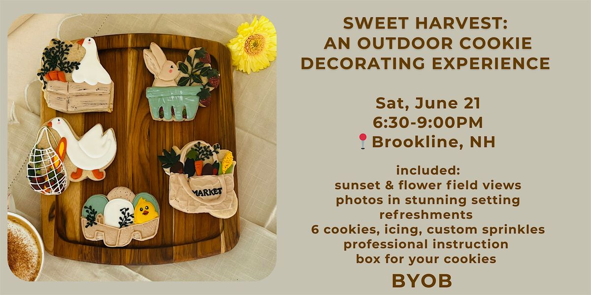 Sweet Harvest Cookie Decorating Workshop, 21 June | Event in Brookline | AllEvents