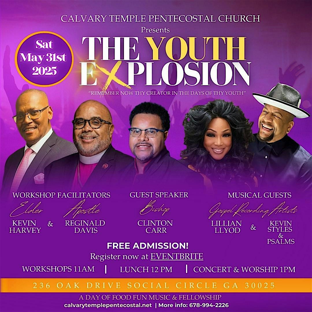 Calvary Temple Church Youth Explosion, 31 May | Event in Social Circle | AllEvents