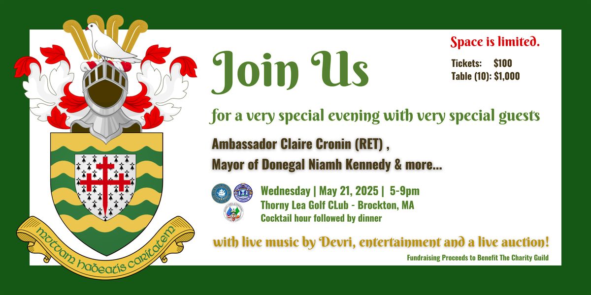 Plymouth - Donegal Sister County Program Welcome Dinner, 21 May | Event in Brockton | AllEvents