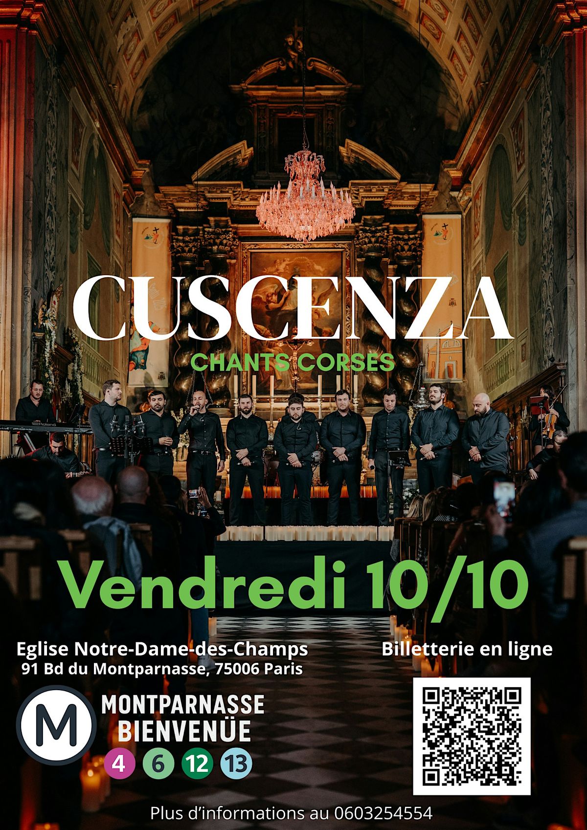 Concert - Cuscenza - a fedi in cantu, 10 October | Event in Paris | AllEvents