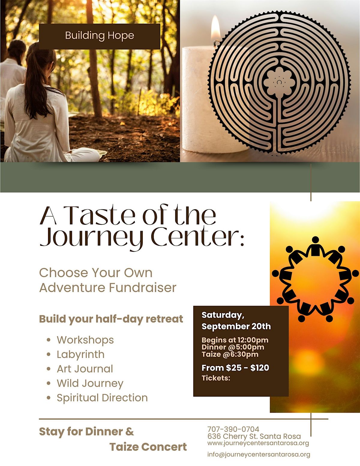 A Taste of the Journey Center: Choose Your Own Adventure Fundraiser, 20 September | Event in Santa Rosa | AllEvents