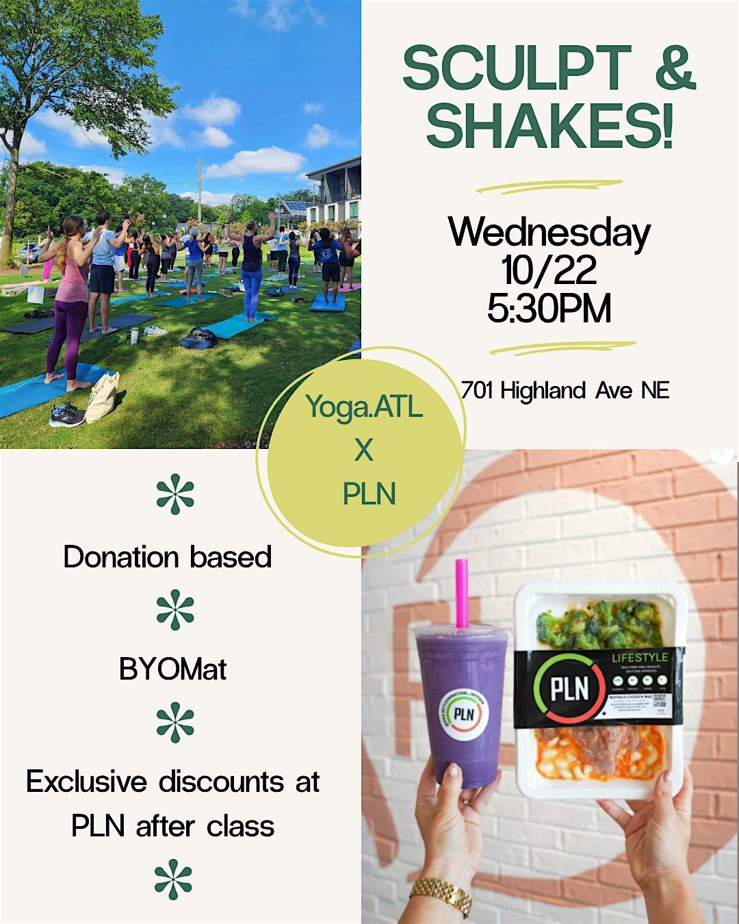 Sculpt & Shakes, 22 October | Event in Atlanta | AllEvents