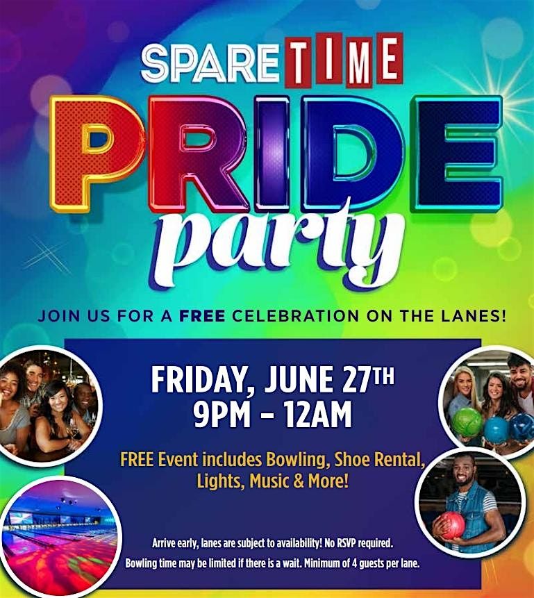 3rd Annual Spare Time Pride Party, 27 June | Event in Huntersville | AllEvents