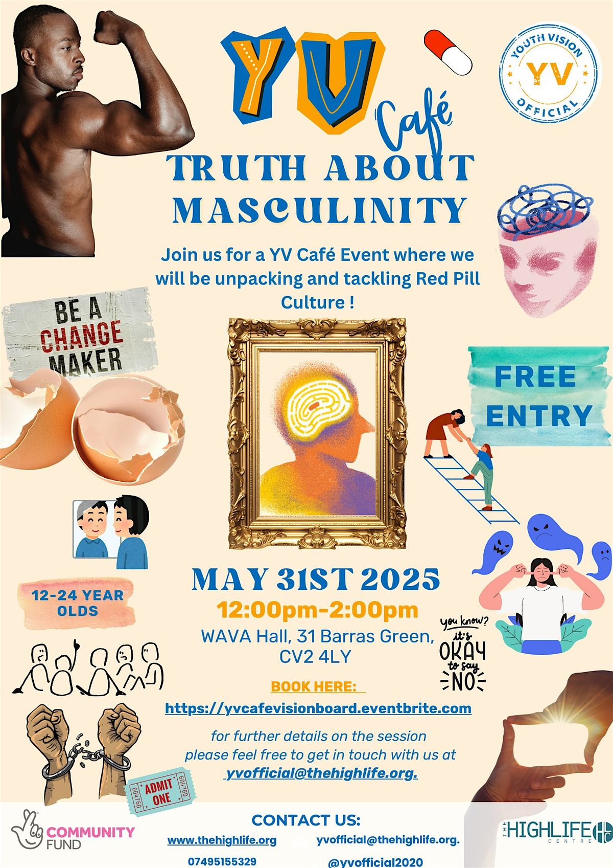 YV Café : The Truth About Masculinity, 31 May | Event in Coventry | AllEvents