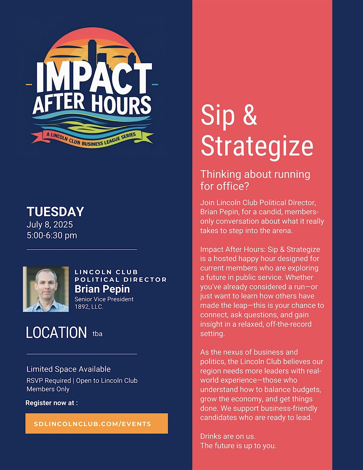 Impact After Hours - Sip and Strategize, 8 July | Event in San Diego | AllEvents