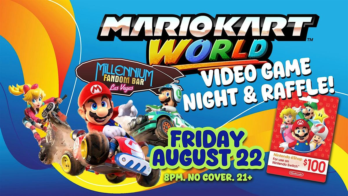 Mario Kart World Video Game Night & Raffle!, 22 August | Event in Las Vegas | AllEvents