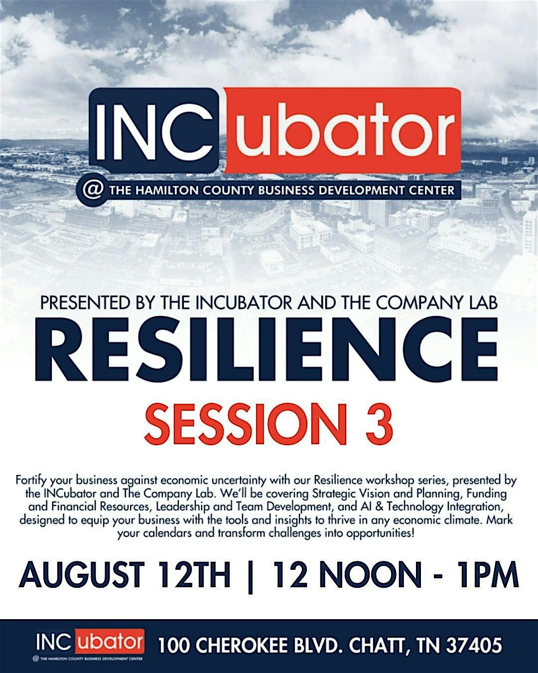 Resilience: Session #3: Business Continuity, 12 August | Event in Chattanooga | AllEvents