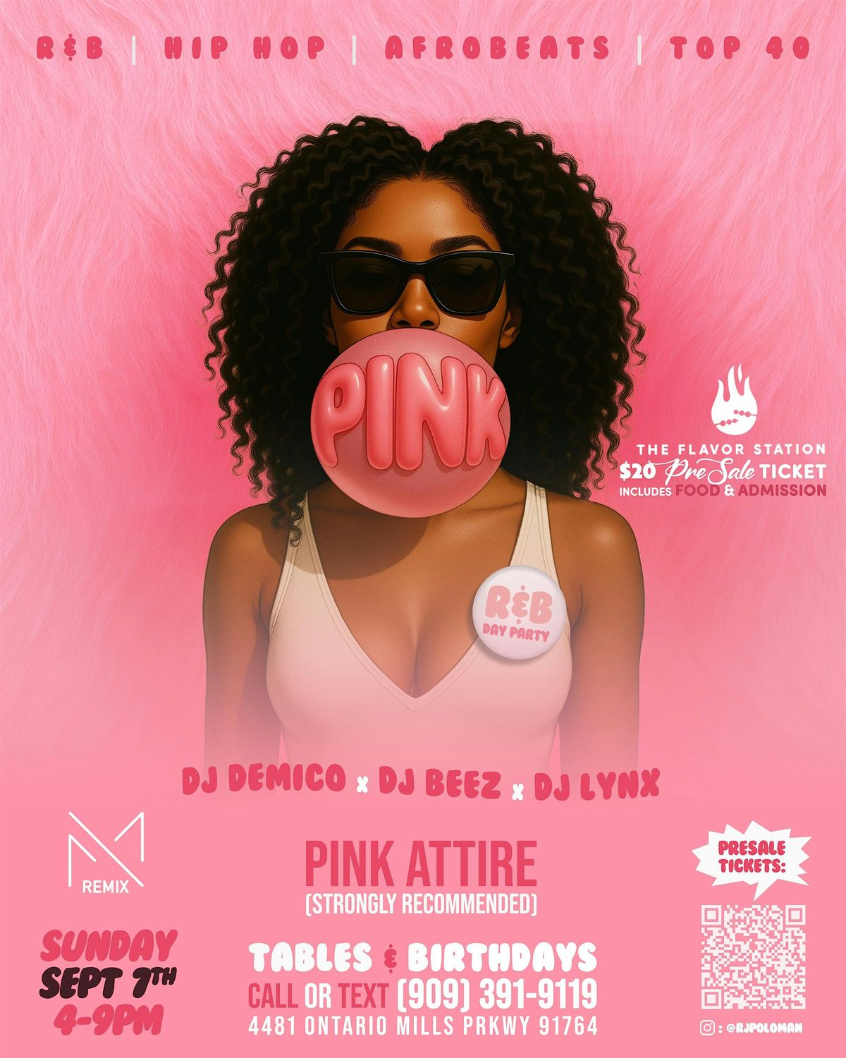 PINK SUNDAY R&B DAY PARTY $20 PRESALE w/ Food and Entry | Event in Ontario | AllEvents