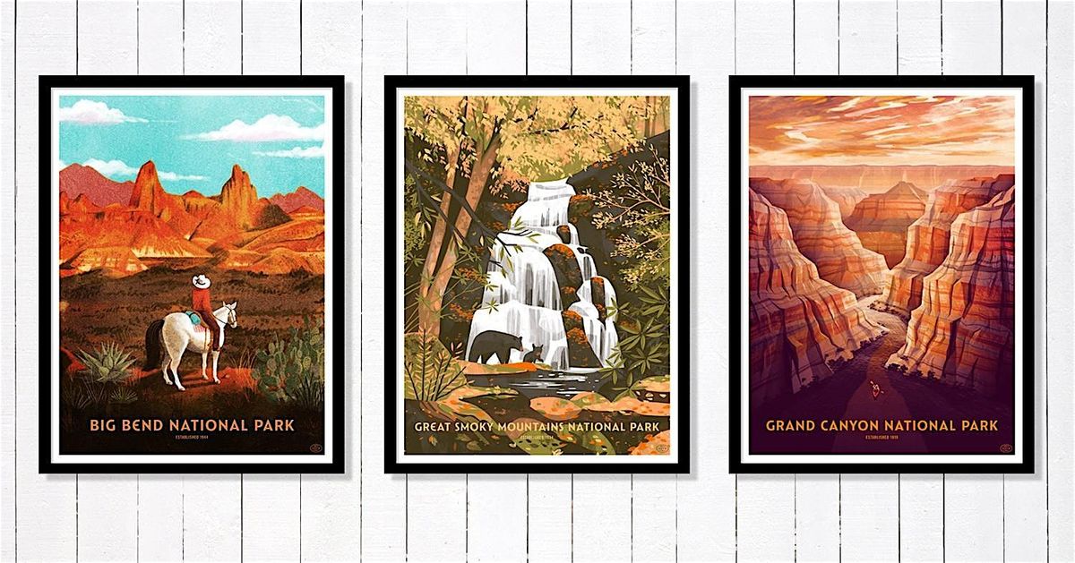 ONE NIGHT ONLY: ICONIC NATIONAL PARK POSTER SHOW RETURNS HOME TO AUSTIN, 5 December | Event in Austin | AllEvents
