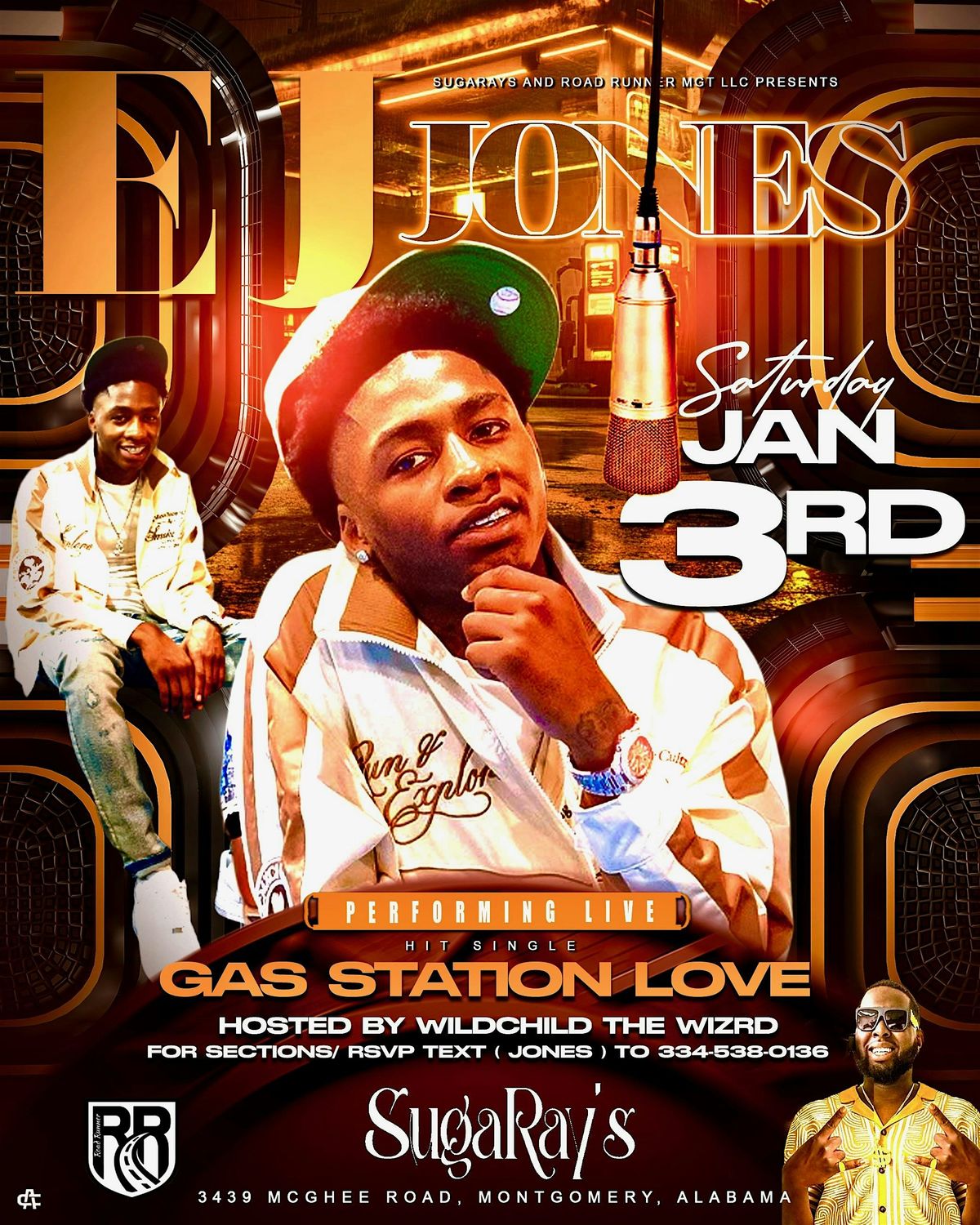 EJ JONES LIVE AT SUGARAYS JAN 3, 2026 Montgomery al, 3 January | Event in Montgomery | AllEvents