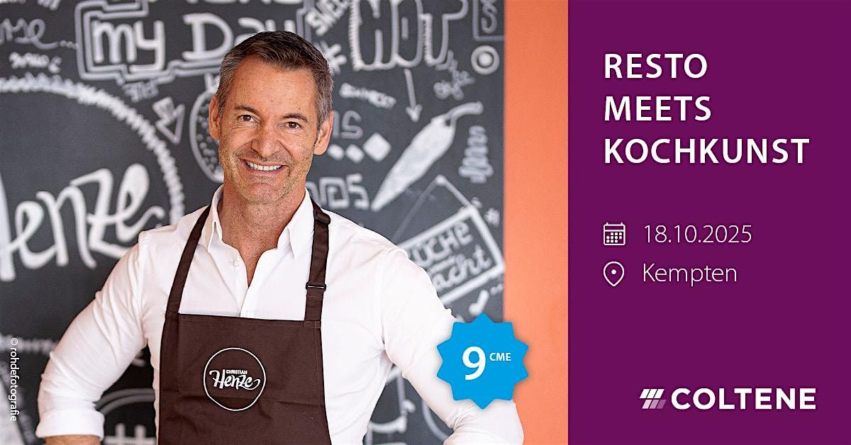 RESTO MEETS KOCHKUNST, 18 October | Event in Kempten (Allgäu) | AllEvents