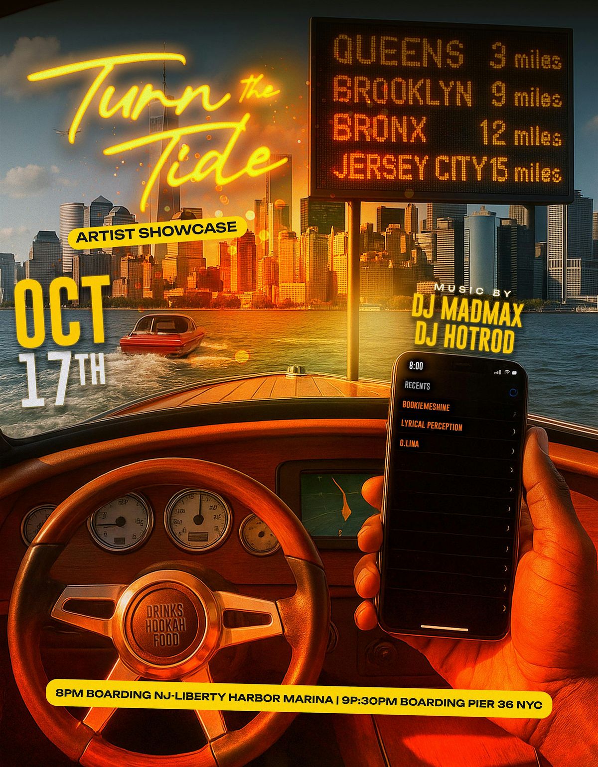 Turn the tide Artist Showcase On The Water, 17 October | Event in Jersey City | AllEvents