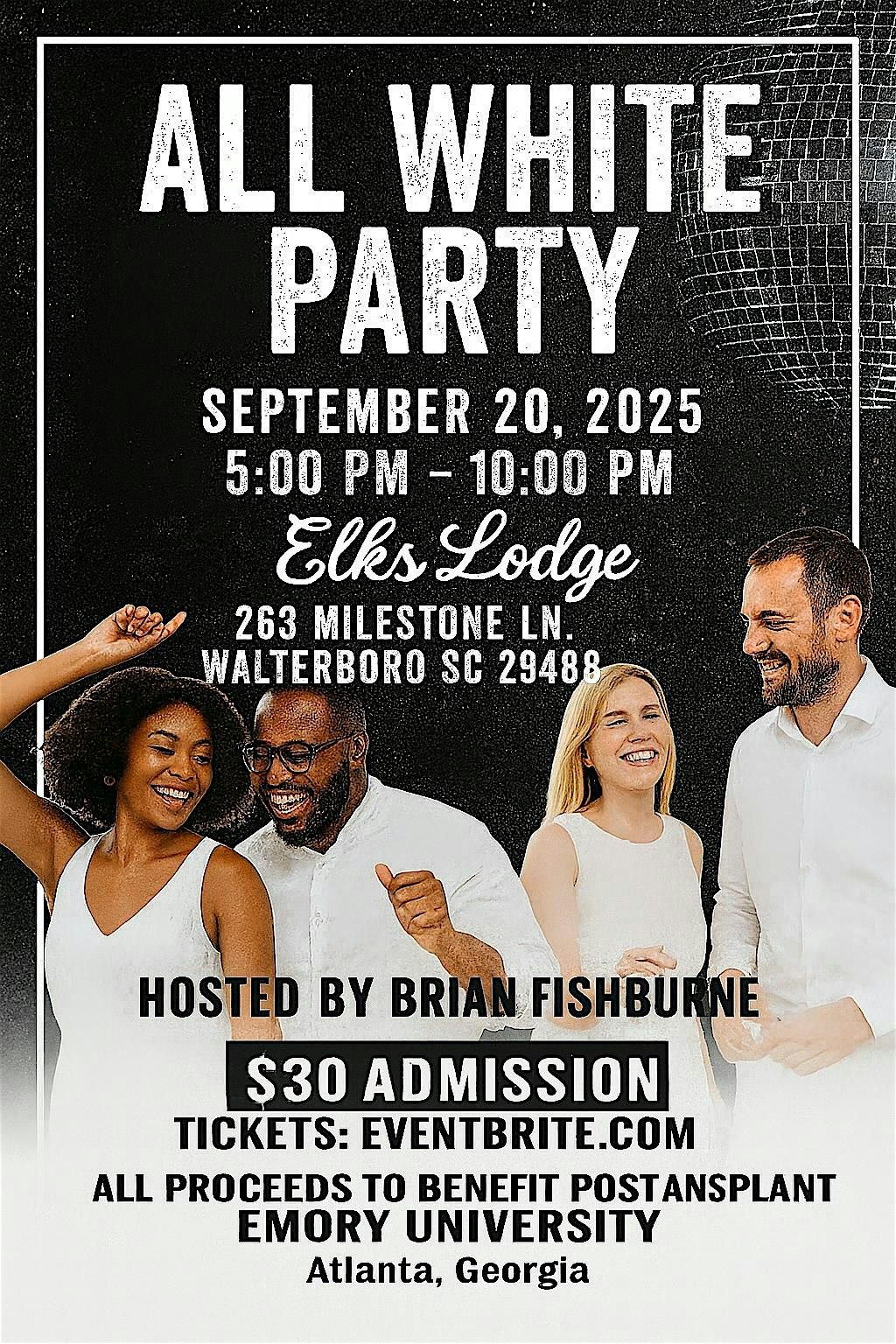 All White Party Hosted By Brian Fishburne, 20 September | Event in Walterboro | AllEvents