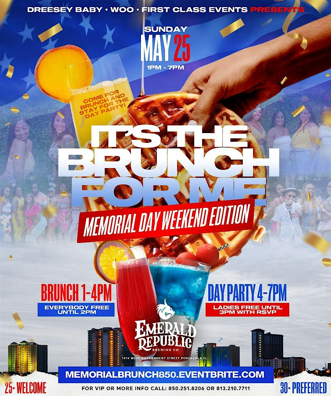 It’s The Brunch For Me: Memorial Day Weekend Edition, 25 May | Event in Pensacola | AllEvents
