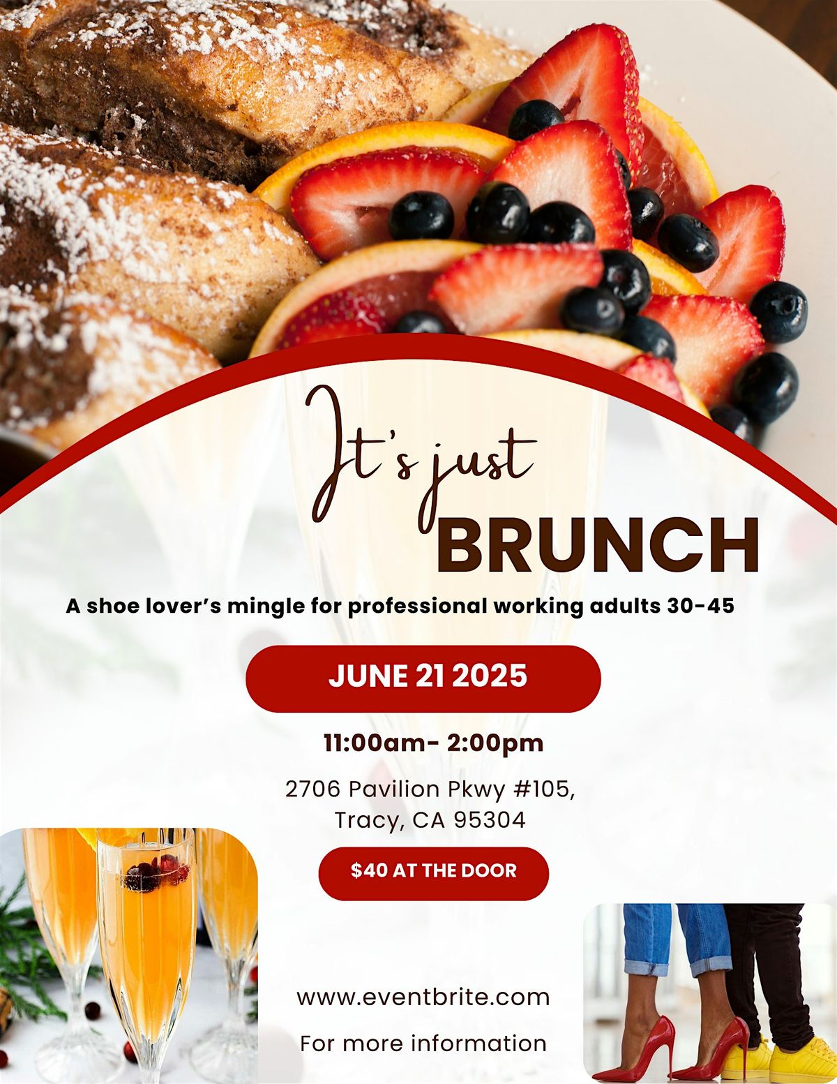 It's Just Brunch- A Shoe Lover Mingle, 21 June | Event in Tracy | AllEvents