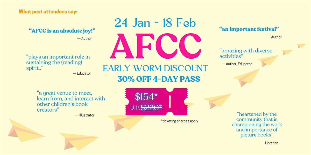 AFCC 2025 FESTIVAL PASS, 22 May | Event in Singapore | AllEvents