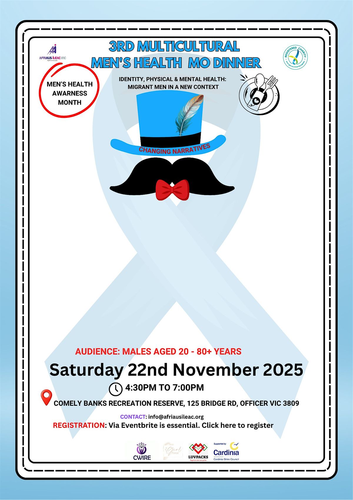 IDENTITY, PHYSICAL & MENTAL HEALTH: MIGRANT MEN IN A NEW CONTEXT | Event in Officer | AllEvents