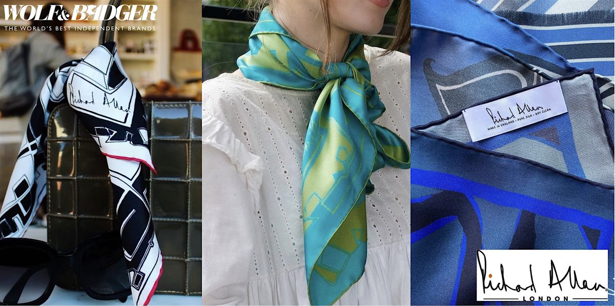 By popular request a second chance to Style Silk Scarves with Richard Allan, 30 November | Event in London