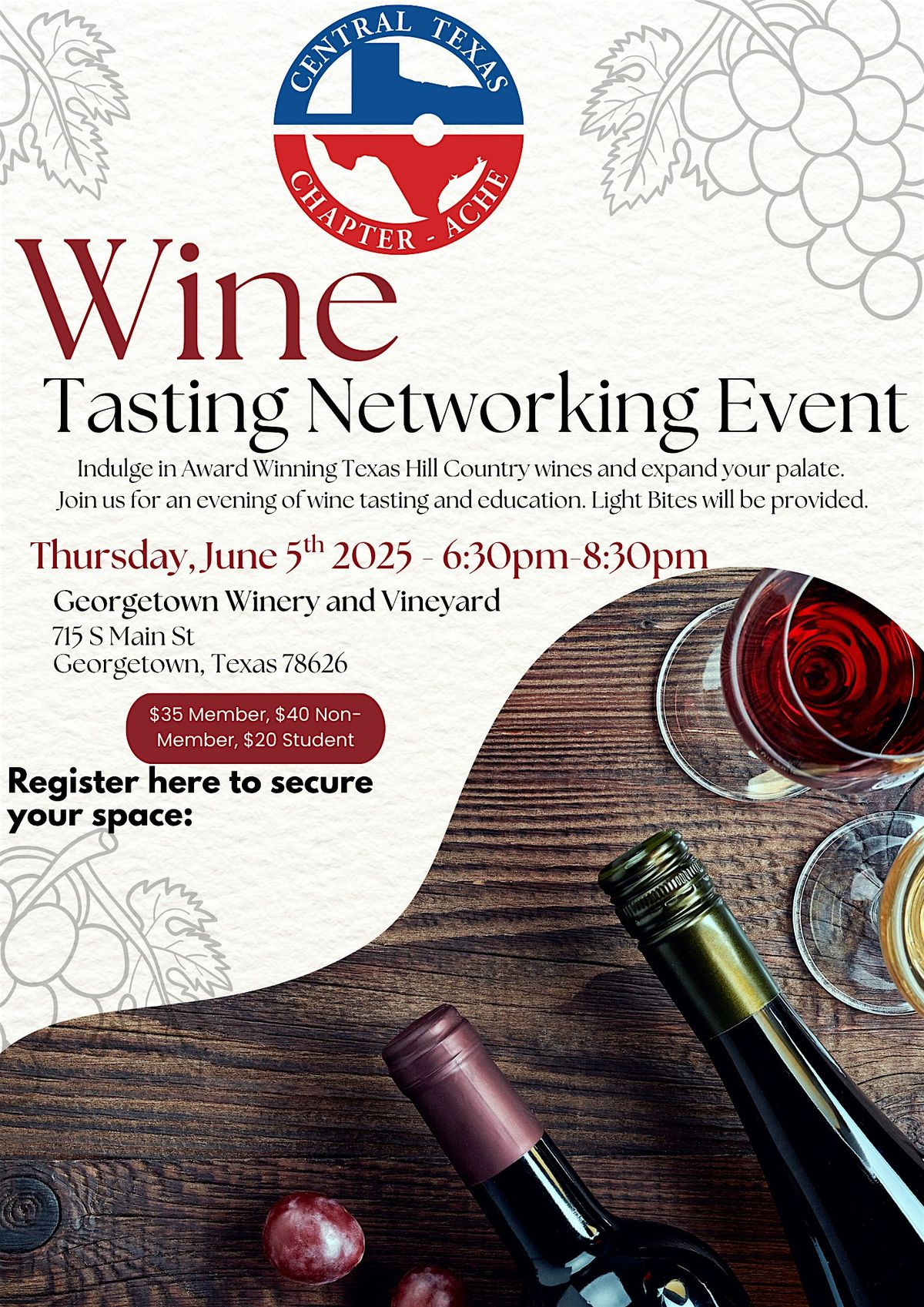 Wine Tasting Networking Event, 5 June | Event in Georgetown | AllEvents
