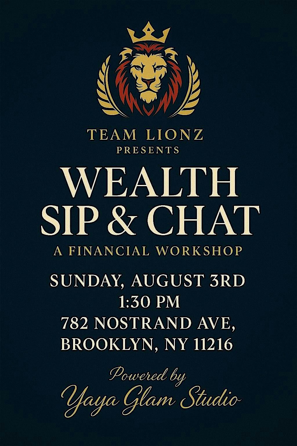 Wealth Sip & Chat, 3 August | Event in Brooklyn | AllEvents