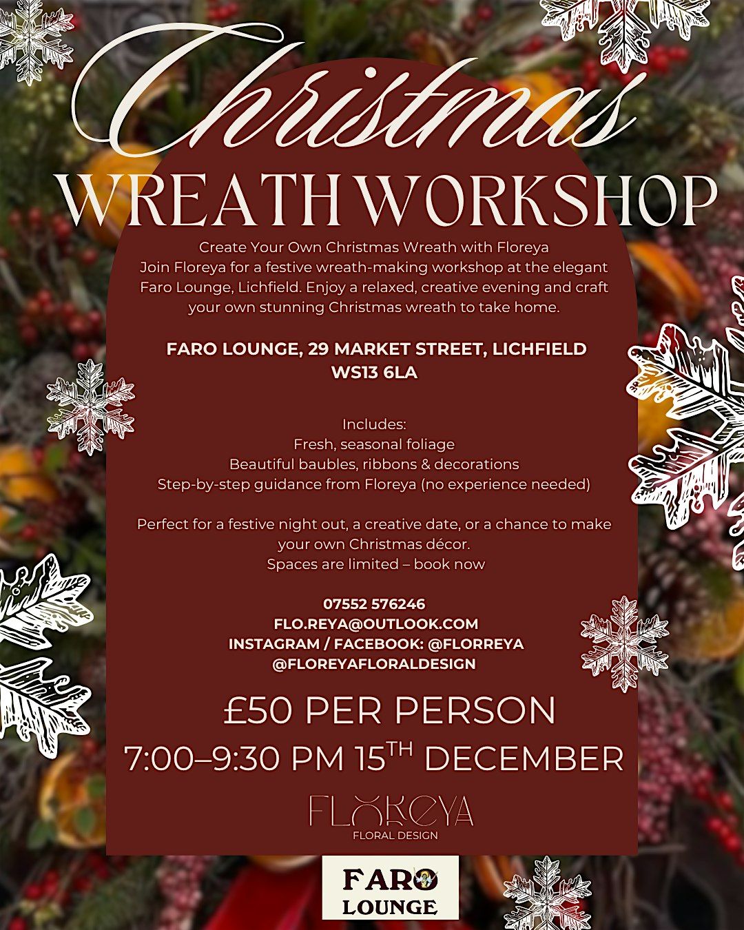 Christmas Wreath Making Class, 15 December | Event in Lichfield | AllEvents