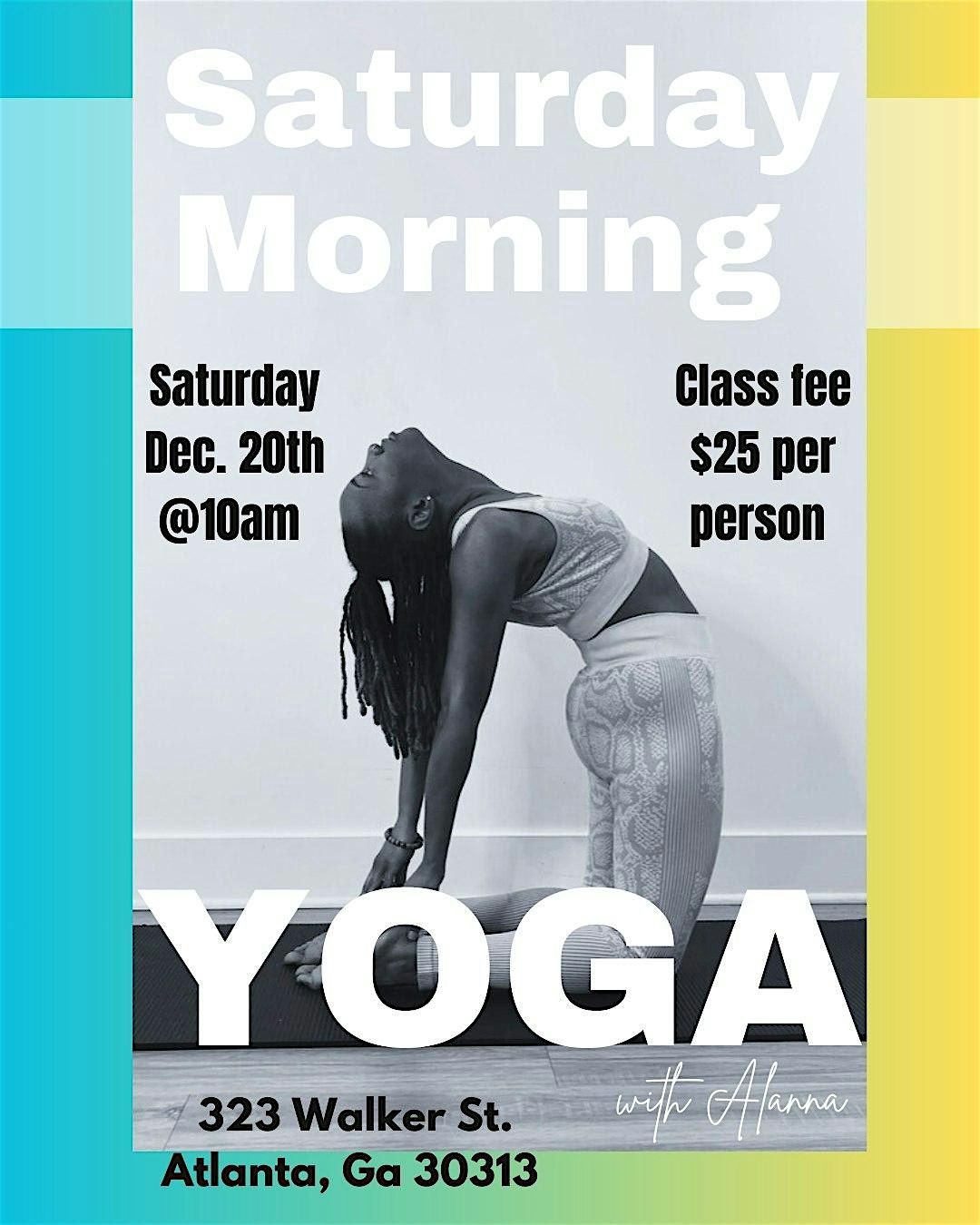 Saturday Morning Yoga with  Alanna, 20 December | Event in Atlanta | AllEvents