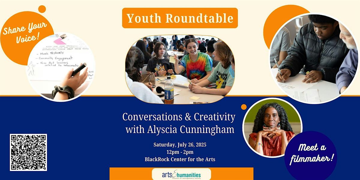Youth Roundtable: Conversations & Creativity with Alyscia Cunningham, 26 July | Event in Germantown | AllEvents