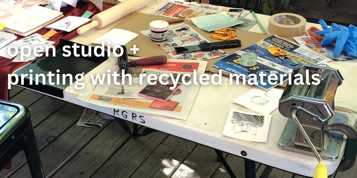 Open Studio + Printing with Recycled Materials Demo, 14 June | Event in Chicago | AllEvents