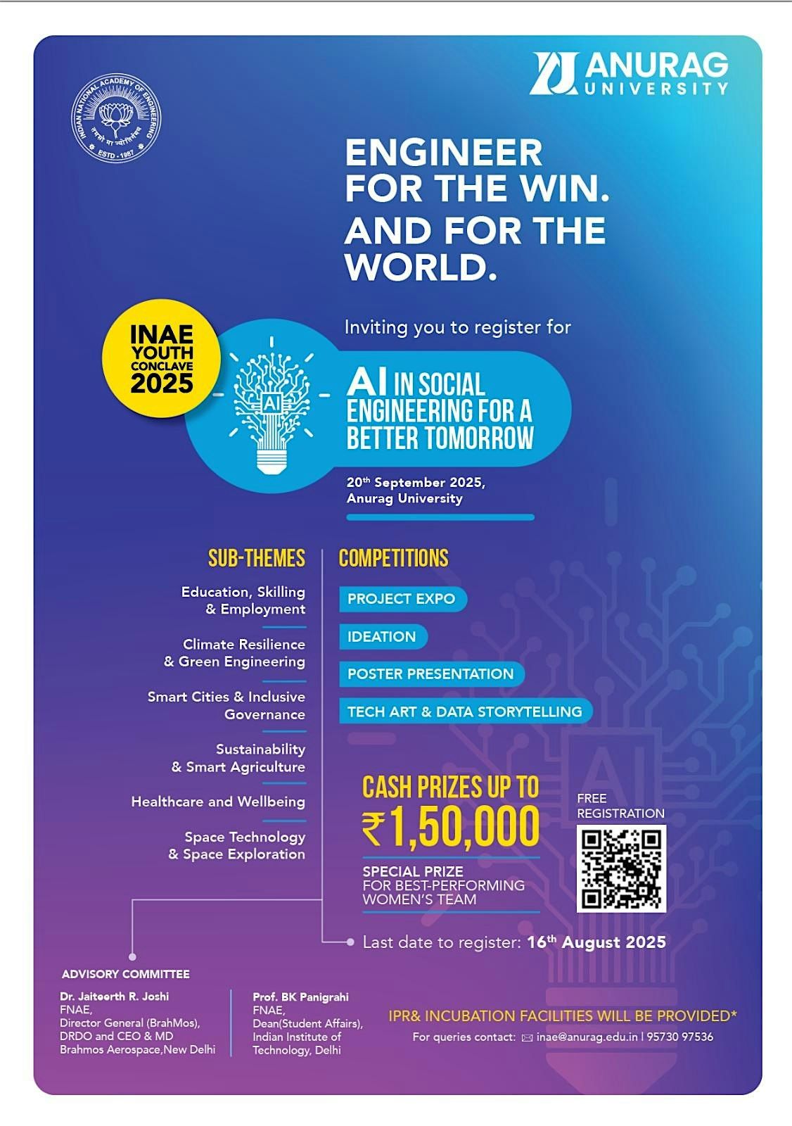 8th INAE Youth Conclave 2025, 20 September | Event in Hyderabad | AllEvents