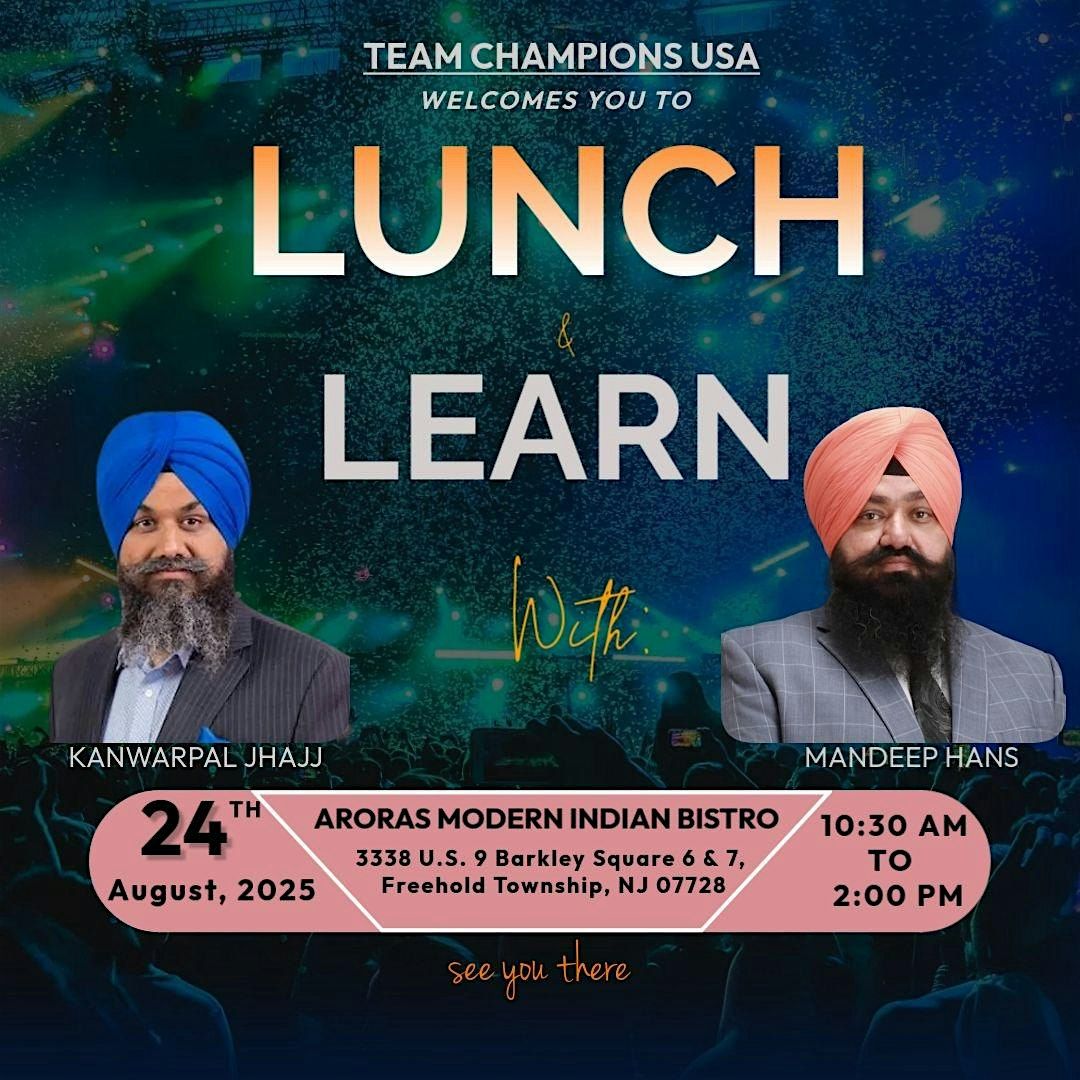 Lunch & Learn, 24 August | Event in Freehold Township | AllEvents